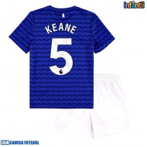 Camisa de Futebol Everton Michael Keane #5 Equipamento Principal Infantil 2025-26 Manga Curta (+ Calças curtas)